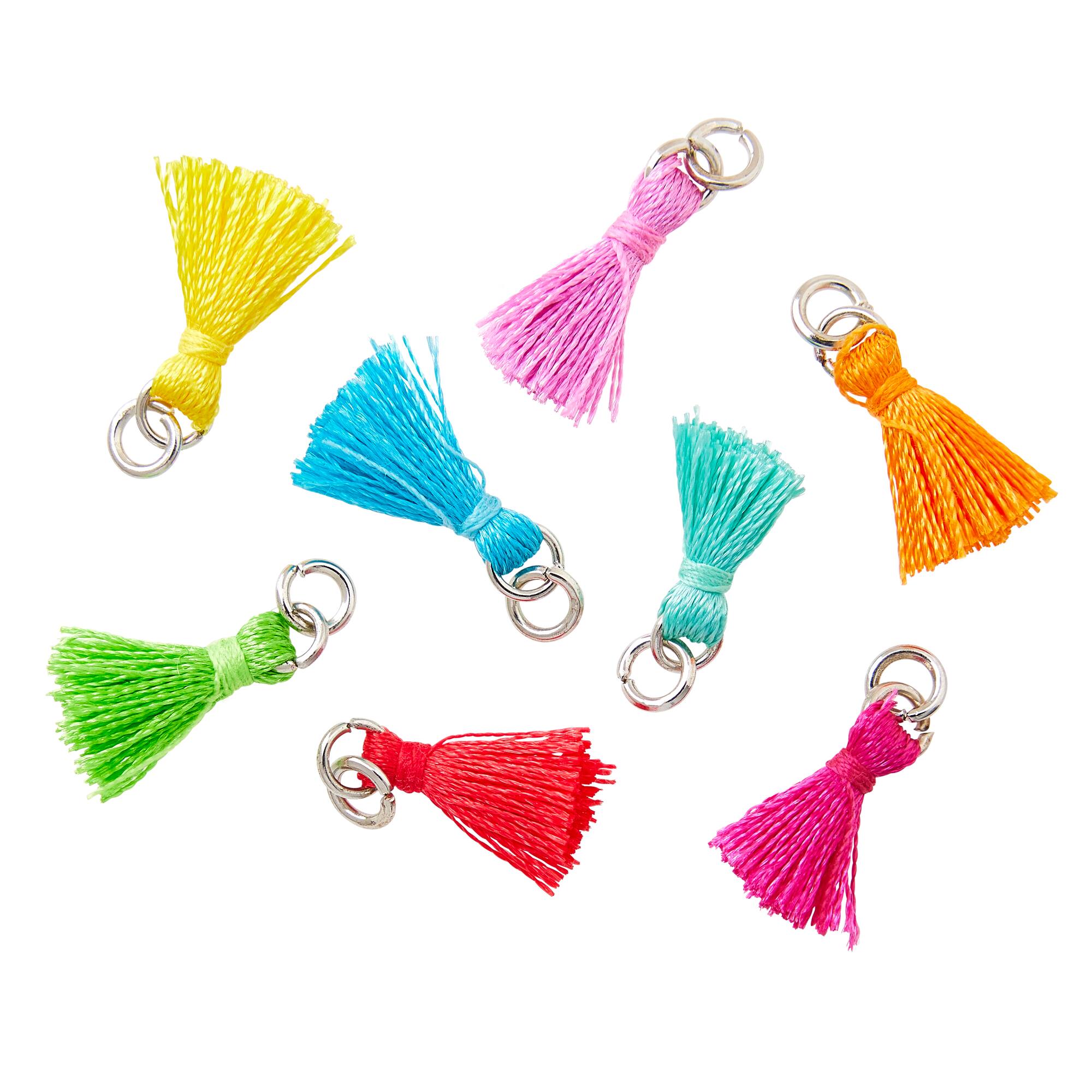 12 Packs: 16 ct. (192 total) Charmalong™ Rhodium Tassel Charms by Bead Landing™